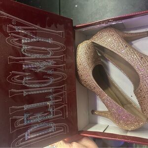Delicacy Sparkling Pink Heels